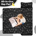 thumbnail image 4 of Cat and Moon Gothic Pattern Teens Toddler Nap Mat with Pillow, Sleeping Mat Bag for Preschool Daycare 59"x22", 4 of 6