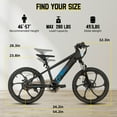 thumbnail image 6 of JOYSTAR Electric Bike for Teenagers, Ages 7+ with 250W Brushless Motor, 15 Miles 15MPH Electric Mountain Bicycle with Removable Battery, Multiple Colors, 6 of 6