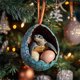 thumbnail image 1 of Xihbxyly Huevos de Granja Navideños, Adornos de Patos y Dinosaurios Bebés, Colgante de Árbol Caprichoso, Celebración de La Vida En La Granja, Idea de Regalo Navideño, Juego de 6 Adornos, 1 of 6