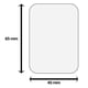 thumbnail image 3 of Paquete 10 Placas Rectangulares Repuesto 65x45 mm para Soporte Magnético Celular Accesorios Vcoapa PMS002, 3 of 3