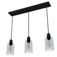 thumbnail image 6 of Hunter - Lochemeade 3-light Natural Black Iron, Large Cluster Light, Dimmable, Modern Style, Linear Shaped, for Bedrooms, Dining, Living Rooms - 19717, 6 of 9