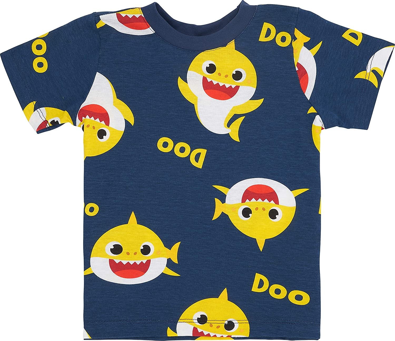 Baby Shark Toddler BoysUnisex Short Sleeve TShirt (5T, Navy)