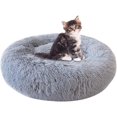 thumbnail image 1 of Perrera redonda, cesta redonda para perros o gatos, cama lavable para perros, bonita y suave para perros (60cm, gris claro) Feliz Sencillez, 1 of 4
