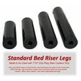 Leggett & Platt Adjustable Bed 3Inch Riser Legs, Set of 4, Black