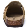 thumbnail image 5 of Comwarm Vegan Suede Clogs for Women Men, Arch Support Leather Mules Potato Sandals Shoes with Cork Footbed, Tan, 5 of 6