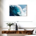 thumbnail image 3 of Elephant Stock Raw Ocean Waves Wall Art - Horizontal Canvas Wall Art - Living Room Wall Decor - Beach Canvas - Teal And Blue Decor - 30" x 20", 3 of 8