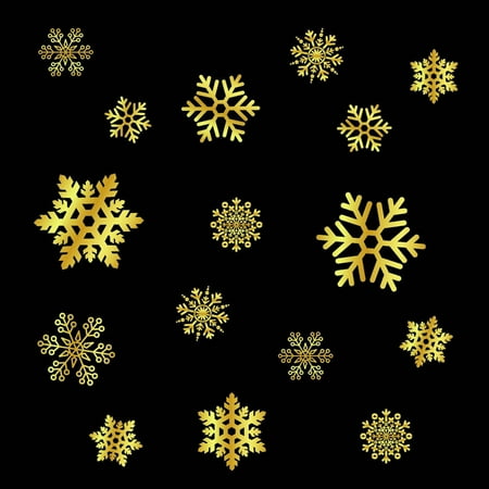 Lush After Christmas Sale 2019 2019 Merry Christmas Gold Household Wall Sticker Mural Decor Decal Removable ()