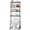 Black, variant on Over The Toilet Storage Rack, 4-Tier Bathroom Organizer with Adjustable Shelves & Basket, Rust-Resistant Metal Over Toilet Shelf for Small Bathroom Space Saving, White