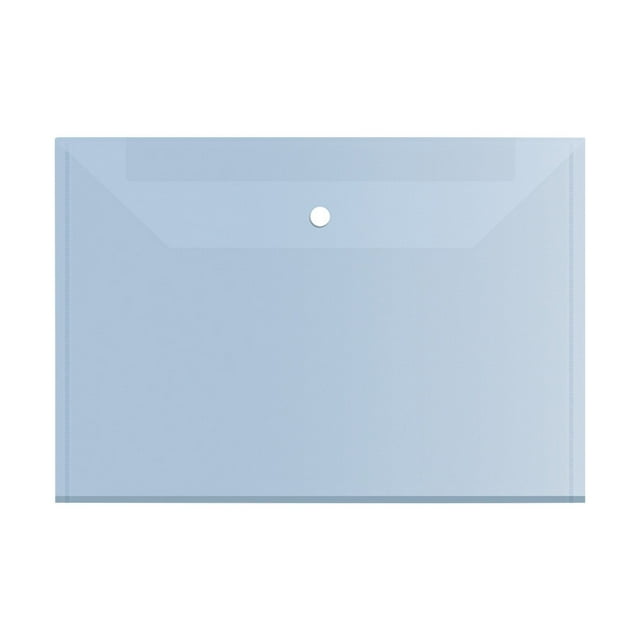 Qiweii Sac de Documents A4 Ultra Épais Transparent Version 18 Robuste, Dossier Durable Imperméable, Pochette de Rangement pour Papier de Bureau et École