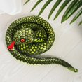 thumbnail image 3 of AMERTEER Stuffed Animal Toy Reptile Soft Anaconda Party Decor   Yellow, 3 of 8