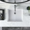 thumbnail image 5 of DeerValley DV-1U201 20" L x 16" W  White Ceramic Rectangular Undermount Bathroom Sink with Overflow Modern Lavatory Vanity Vessel Sink, 5 of 18