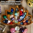 thumbnail image 3 of Bandeja de CRISTAL TUNC para piedras y cristales con diseño de flor de loto, 3 of 5