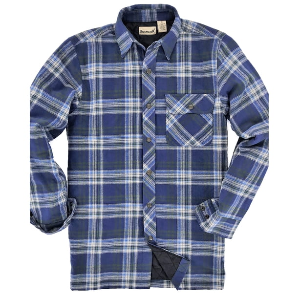 backpacker men's canvas shirt jacket with flannel lining