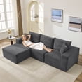 thumbnail image 4 of Kojooin 108" Modular Sectional Sofa - L Shaped Boneless Cloud Couch with 67.5" Chaise, Reversible L/R Facing, No Assembly Required, 4 of 9