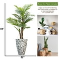 thumbnail image 4 of Vintage Home Artificial Faux Real Touch 7 Feet Tall Fern Tree With Fiberstone Planter, 4 of 7