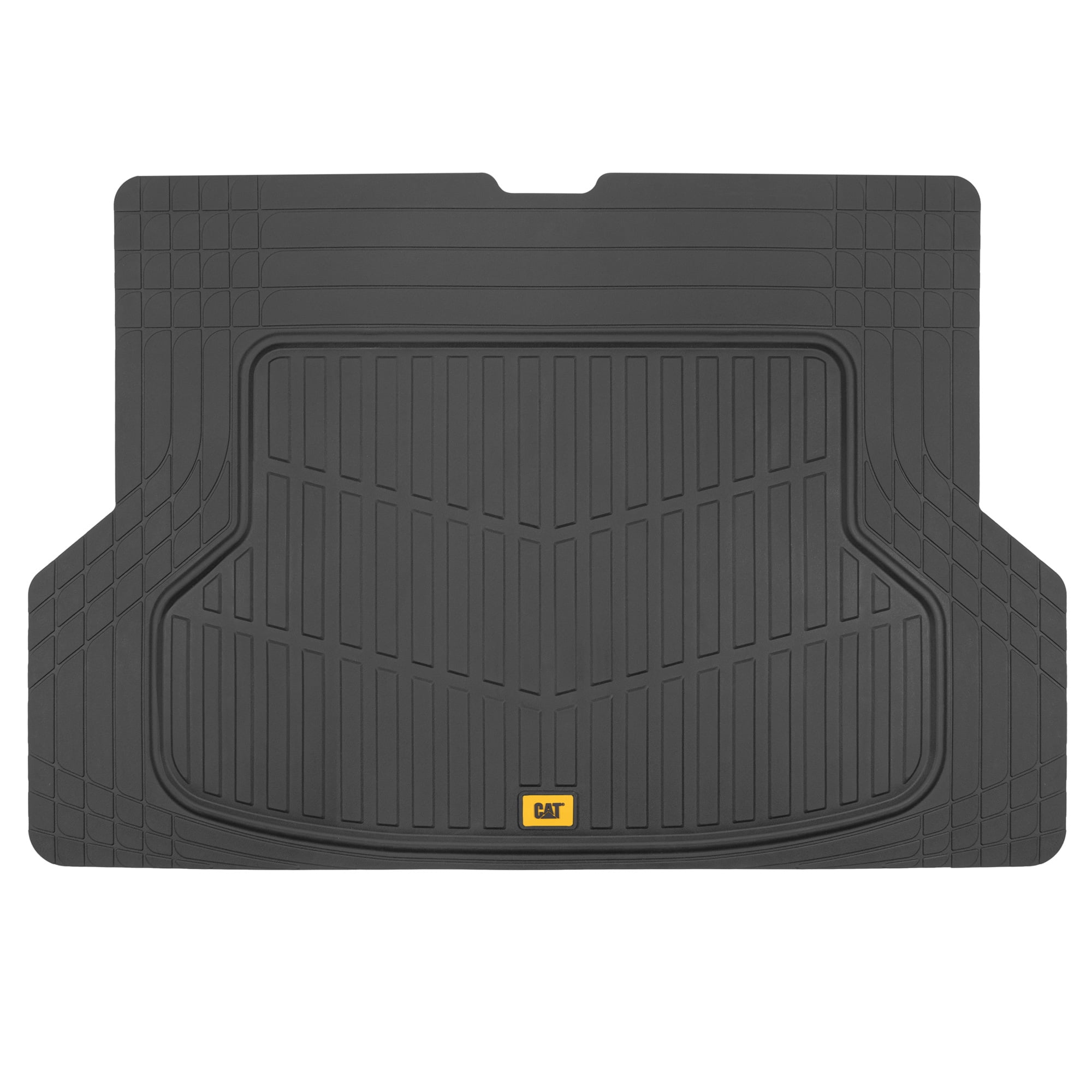 Caterpillar ToughRide Heavy-Duty Rubber Floor Mats & Cargo Trunk Liner for Car SUV Van Sedan All Weather Deep Dish Automotive Floor Mats Total Dirt Protection Black Odorless Trim to Fit 