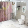 thumbnail image 7 of Orinice  Grey and White Shower Curtain Decor,Pink and Black Marble Texture Modern Abstract Shower Curtain for Bathroom Polyester Fabric Bathroom Decoration Bath Curtains Hooks Included 36x72, 7 of 7