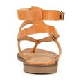thumbnail image 4 of Journee Womens Tangie Multi Strap Flat Sandals, 4 of 9