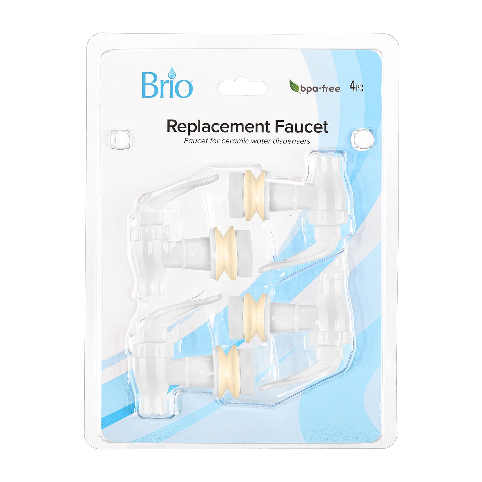 Brio Water Dispenser Replacement Valve 4 PACK, Cooler Faucet Spigot for