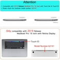 thumbnail image 3 of Mosiso MacBook Pro 16 inch Case 2019 Release A2141 with Touch Bar & Touch ID, PU Leather Shockproof Cover Folio Protective Stand Sleeve Case for New MacBook Pro 16", Rose Gold, 3 of 7