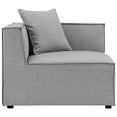 thumbnail image 6 of Lounge Sectional Sofa Set, Fabric, Grey Gray, Modern Contemporary Urban Design, Outdoor Patio Balcony Cafe Bistro Garden Furniture Hotel Hospitality, 6 of 10