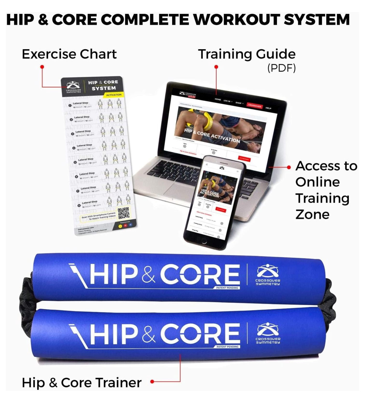 Resistance Bands for Women - Hip & Glute Bands Loop - Heavy Duty Exercise Bands for Legs & Butt - Strength Training, Physical Therapy, Home Workout - Includes Online Guide
