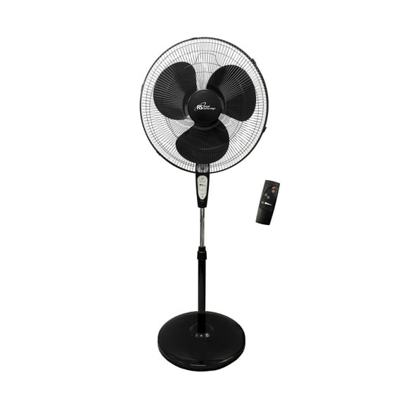 Ventilateur Oscillant Numérique 18 Pouces, Refroidissement Puissant Silencieux et Efficace, 3 Vitesses, Oscillation Grand Angle (90 Pouces), Télécommande Incluse, Noir