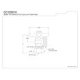 thumbnail image 2 of Kingston Brass Vintage Angle Stop with 5/8" OD Compression x 3/4" Hose Thread, 2 of 2