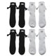 thumbnail image 1 of Calcetines de mano, calcetines de mano magnéticos para parejas, calcetines unisex de tubo medio divertidos de la mano, calcetines de regalo lindos de muñeca 3D para,Black&White-4Pairs, 1 of 7
