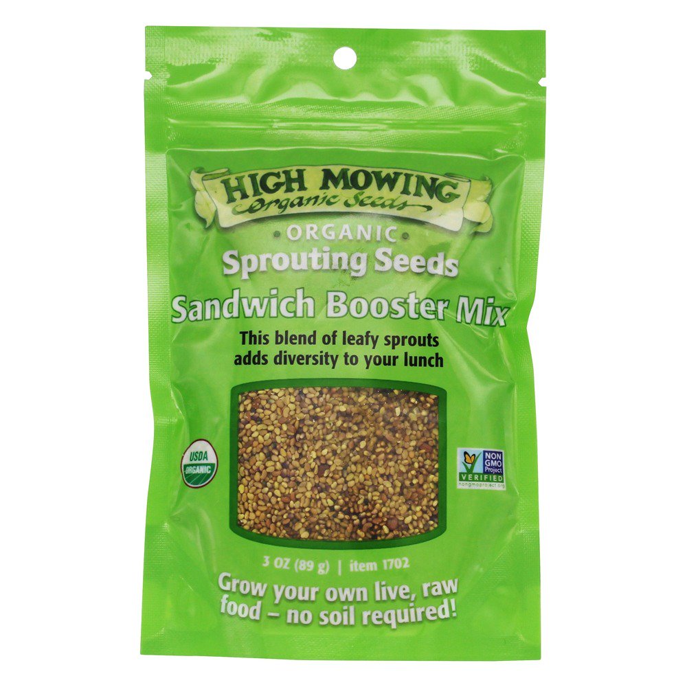 High Mowing Organic Seeds Organic Sprouting Seeds Sandwich Booster