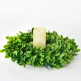 thumbnail image 2 of 2 Pack Artificial Boxwood Wreath - 11" Mini-Sized Boxwood Wreath Green Candle Wreath for Wall Window Home Decoration, 2 of 5