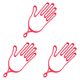 thumbnail image 1 of Colgador Soporte para Guantes Golf Con Hebilla Marco Equipo Herramientas Golfista () Rojo, 1 of 9