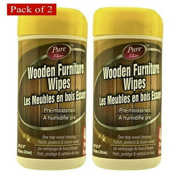 Pure Kleen Lingettes pour Meubles 45 Feuilles (Lot de 2)