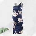 thumbnail image 2 of IROINNID Maternity Dress Bump Friendly Midi Dress, Sleeveless and Round Neck Midi Floral Printed Pregnant Nursing Dress, 2 of 4