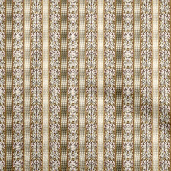 oneOone Polyester Spandex Mustard Yellow Fabric Asian Block Sewing Fabric By The Yard Printed Diy Clothing Sewing Supplies 56 Inch Wide