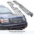thumbnail image 3 of APS Compatible with Nissan Xterra 2000-2001 Main Upper Chrome Horizontal Billet Grille Grill Insert N65436A, 3 of 7
