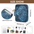 thumbnail image 3 of Haosy Accordion File Organizer Zipper Binder 500 Sheet 6-Tab Expanding File Folder Multi-Pocket 1.2 Inch 3 Ring Lion Head and Star, 3 of 7