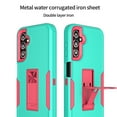 thumbnail image 4 of Xhy Samsung Galaxy A14 5G Case with Screen Protector and Magnetic Car Mount Kickstand Military Grade Full Body Double Layer Drop Protection Rugged Durable for Galaxy A14 5G Phone - Green&Rose Red, 4 of 12