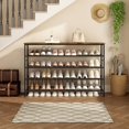 thumbnail image 4 of Organizador para zapatos SUOERNUO, malla metálica de 5 niveles con parte superior de MDF, 4 of 6