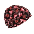 thumbnail image 3 of Disketp Ladybugs and Red Hearts Unisex Knit Hats Beanies Hats for Men Women Winter Beanies Men's Women's Knit Cuffed Beanies Hats Beanie, 3 of 7