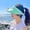 Blue, variant on YIMWNYI Fan Visor Hat with USB Rechargeable Fan, Adjustable Sun Protection Hat, Summer Outdoor Hat for Women, Breathable and Lightweight Design with Sweat Absorption