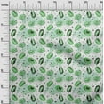 thumbnail image 3 of oneOone Viscose Jersey Light Green Fabric Florals Sewing Craft Projects Fabric Prints By Yard 60 Inch Wide, 3 of 4