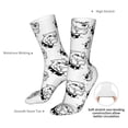 thumbnail image 4 of KLL Cool Dog Print Womens Crew Socks Athletic Middle Tube Long Socks Novelty Socks Gifts For Men, 4 of 7