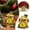 Yellow-1, variant on LED Lighted Resin Christmas Village Houses 12.5X8.5X7cm Tabletop Figurines, Light Up Winter Village Decor for Home Shelf Cabinet Table Christmas Scene