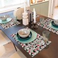 thumbnail image 6 of Placemats Set Of 4 / 6, Christmas Cat Placemats For Dining Table Indoor/Outdoors Heat Resistant Washable Placemats 18" X 12", 6 of 8