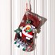thumbnail image 3 of 4 calcetines navideños de terciopelo para decoración del árbol de Navidad, colgante de Papá Noel y muñeco de nieve para colgar adornos navideños (12,2 x 7,48 pulgadas), 3 of 7