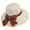 White, variant on Beach Sun Straw Hats for Women, Wide Brim UPF 50+ UV Sun Protection Summer Straw Hat Packable Foldable Roll up Cap White One Size