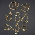 thumbnail image 3 of 10x 8 Unids Lindo Gato Abierto Colgantes de Bisel Colgantes de Resina para Los Halzgos de Joyería DIY Pendientes de Resina de Sunnimix joyas de bisel abierto, 3 of 8