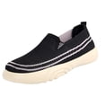 thumbnail image 3 of IEMIEMIEM Women Mesh Orthopedic Shoes Slip On Comfort Knit Non Slip Loafer Breathable Wide Width Walking Shoes Black 8.5 Wide, 3 of 6