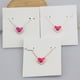 thumbnail image 4 of Collar corto con cadena de clavícula y forma de corazón de melocotón en forma de corazón de joyería europea y americana, 4 of 6